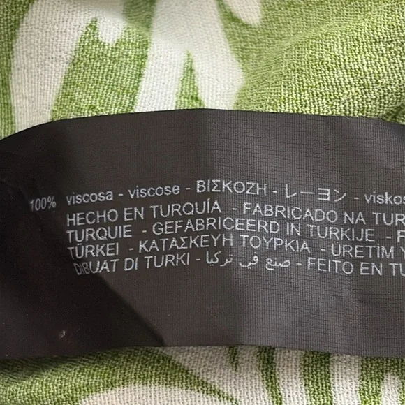 Zara Floral Print Lilou Midi Shirt Dress Belted Tropical Green White Size XS - Picture 14 of 16